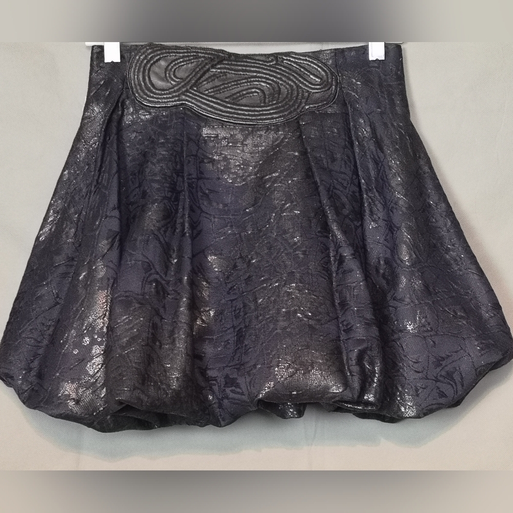 Upcycled Luxury Yigal Azrouël Bubble Hem Skirt